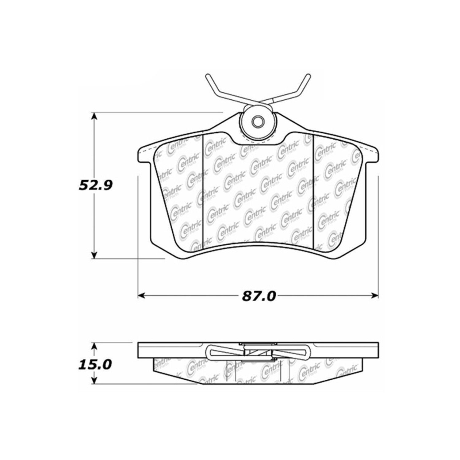 2008, 2007, 2006, 2005, 2004, 2003, 2002, 2001, 2000, 1999, 1998, 1997 Audi A4 Disc Brake Pad Set