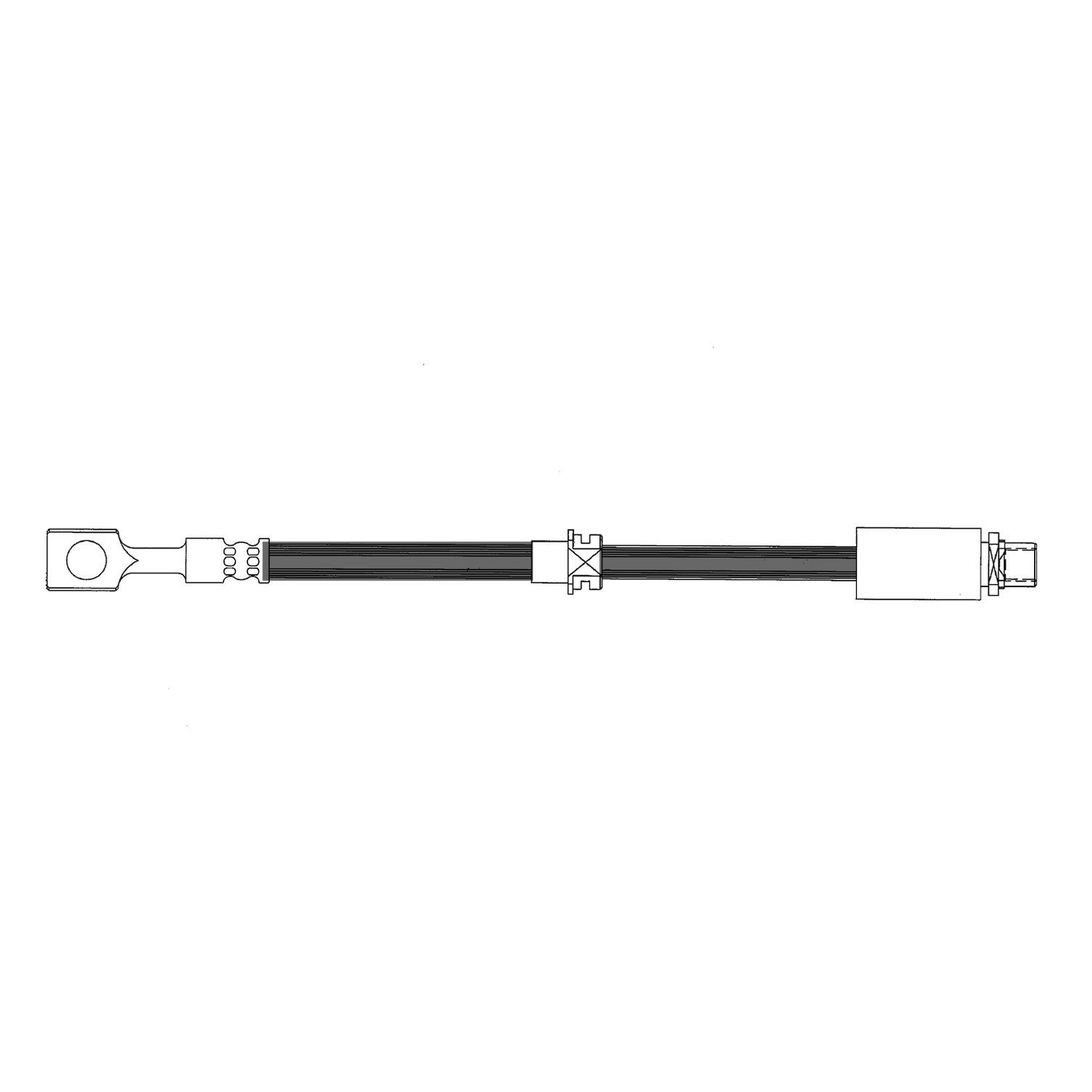 2010, 2009, 2008, 2007, 2006, 2005, 2004, 2003 Saab 9-3 Brake Hydraulic Hose