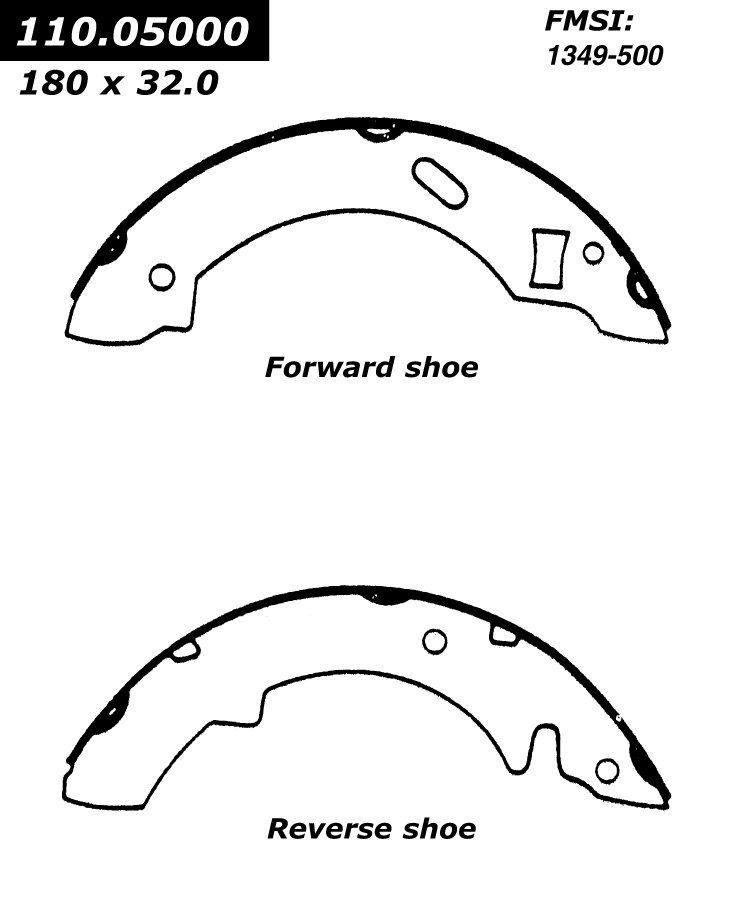 1988, 1987, 1986 Ford EXP Drum Brake Shoe