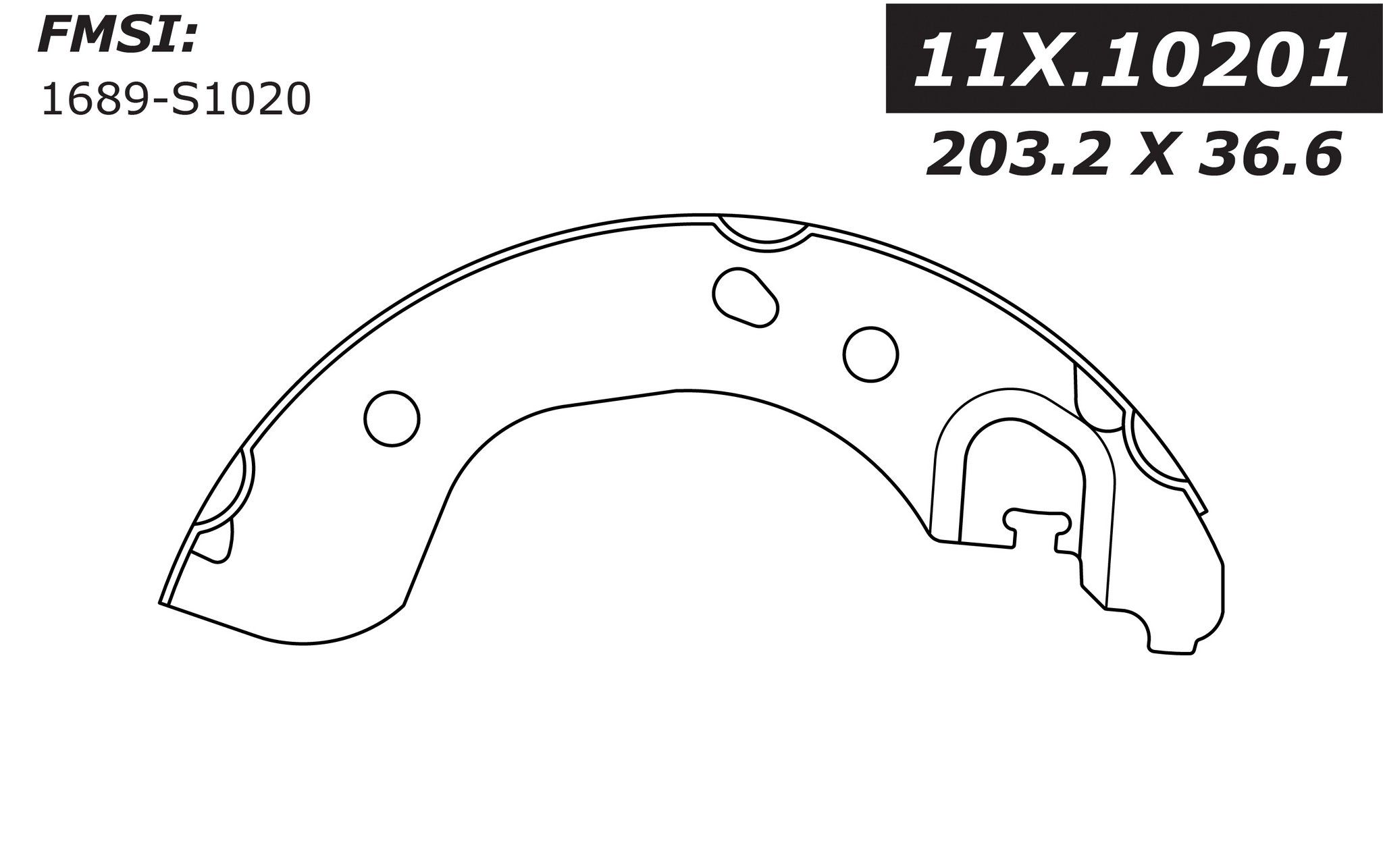 2019, 2018, 2017, 2016, 2015, 2014 Nissan Versa Note Drum Brake Shoe
