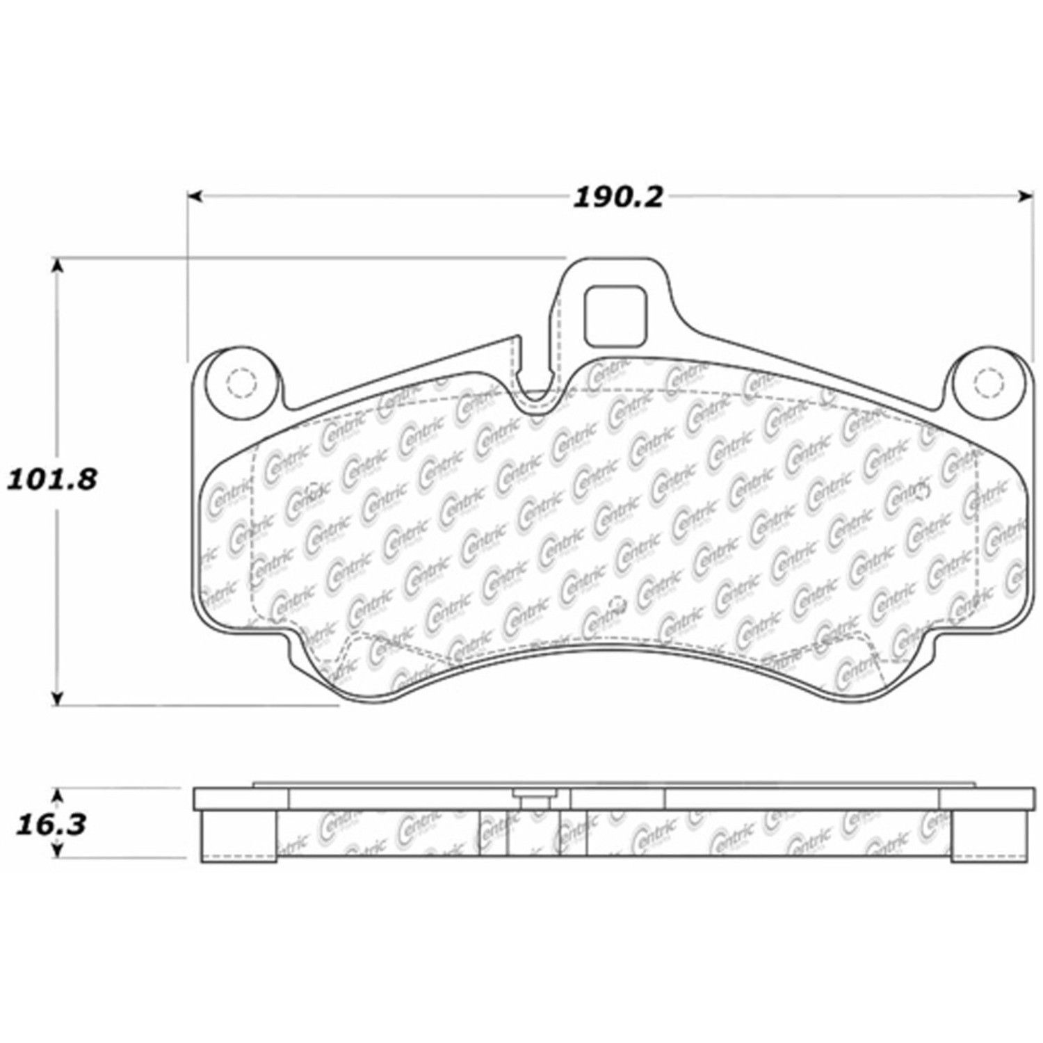 2012, 2011, 2010, 2009, 2008, 2007, 2006, 2005 Porsche Boxster Disc Brake Pad Set