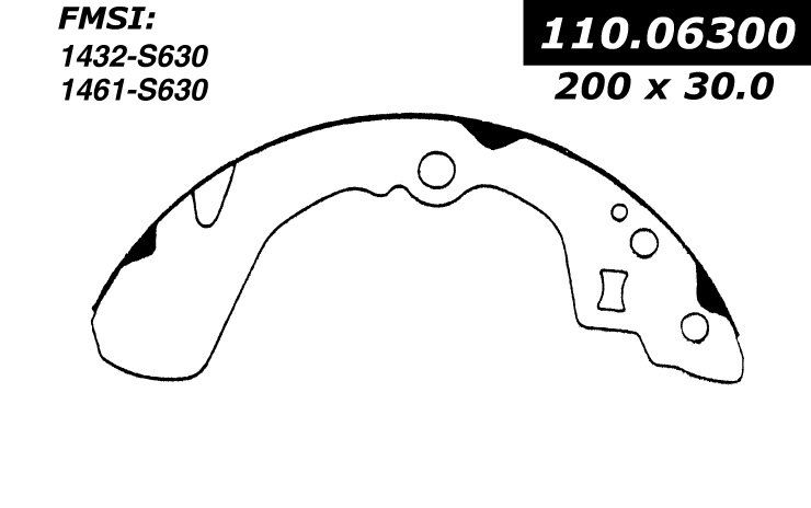 1994, 1993, 1992, 1991, 1990 Suzuki Swift Drum Brake Shoe
