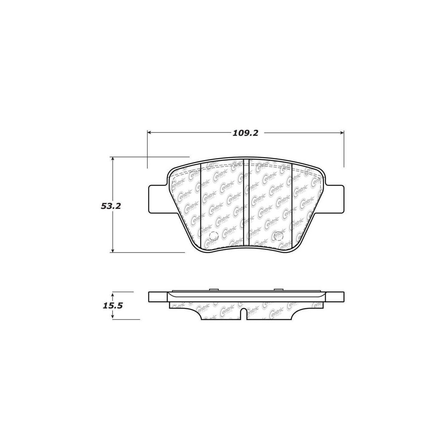 2012, 2011, 2010, 2009, 2008, 2007, 2006, 2005 Audi A3 Quattro Disc Brake Pad Set