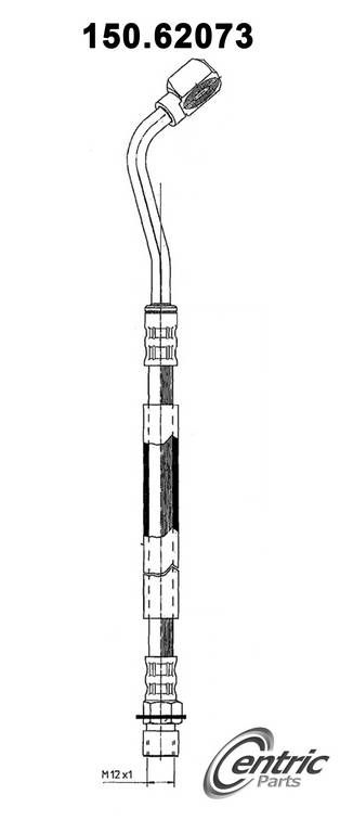 2002, 2001, 2000, 1999, 1998, 1997, 1996, 1995, 1994, 1993, 1992, 1991 Saturn SL Brake Hydraulic Hose