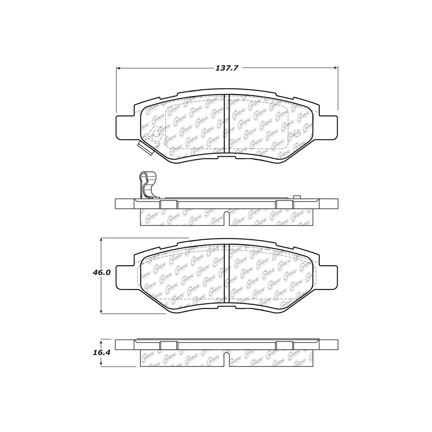 2011 Saab 9-4X Disc Brake Pad Set