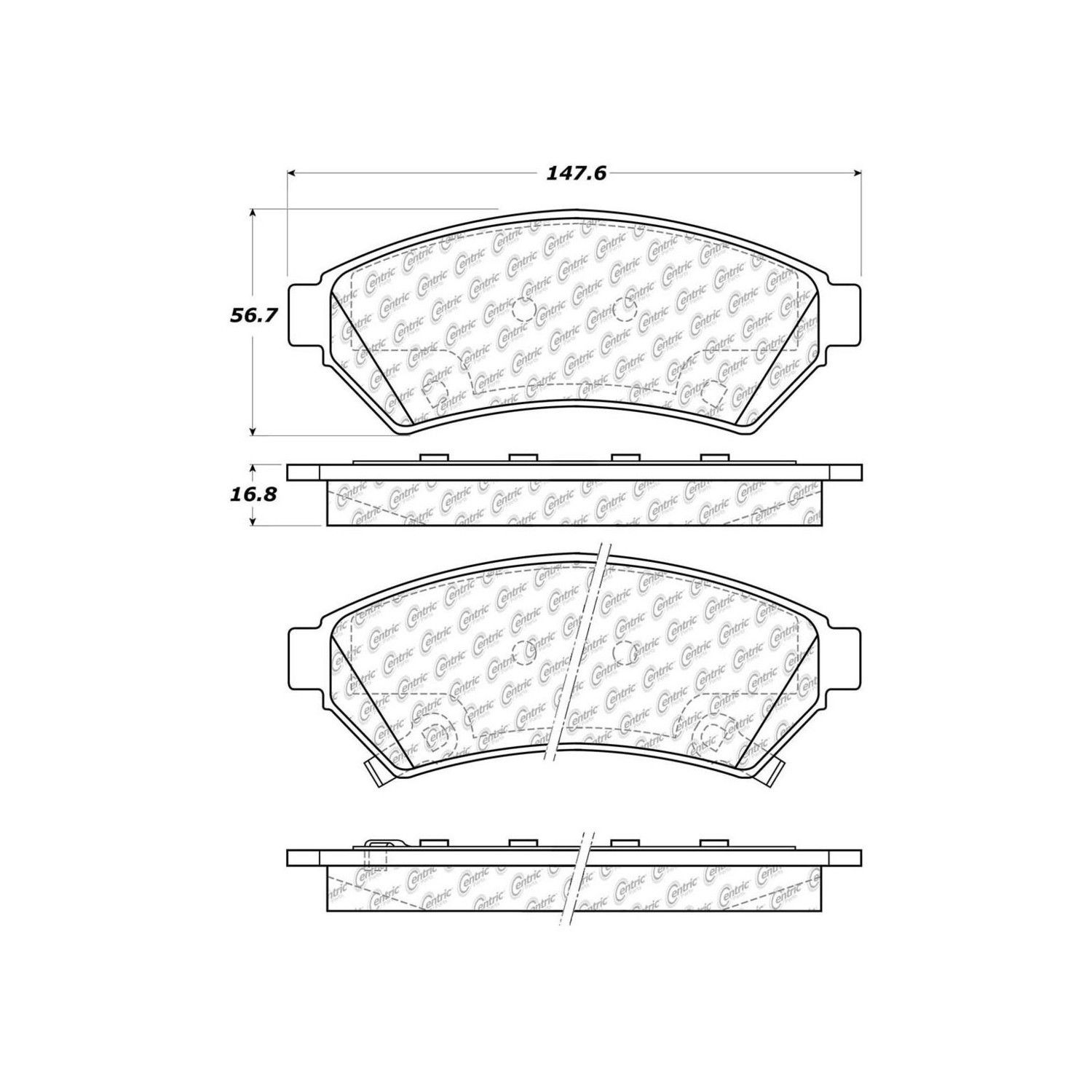 2007, 2006, 2005 Saturn Relay Disc Brake Pad Set