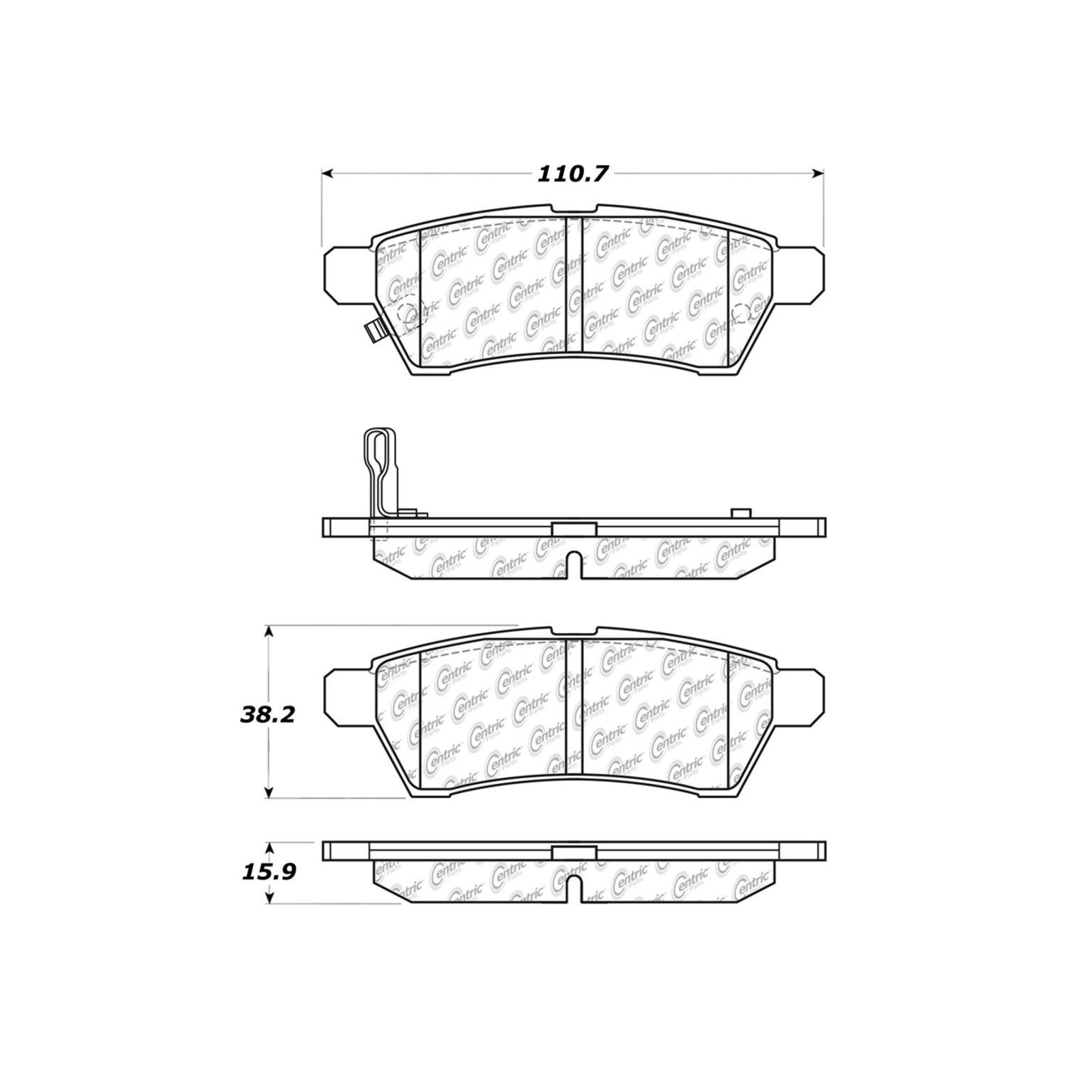 2012, 2011, 2010, 2009 Suzuki Equator Disc Brake Pad Set