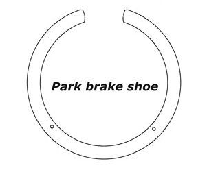 2015, 2014, 2013, 2012, 2011, 2010, 2009, 2008, 2007 Mazda CX-9 Parking Brake Shoe