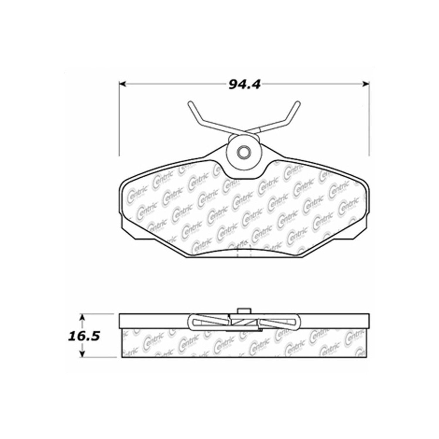 2005, 2004, 2003, 2002, 2001, 2000, 1999, 1998, 1997, 1996, 1995, 1994, 1993 Mercury Sable Disc Brake Pad Set