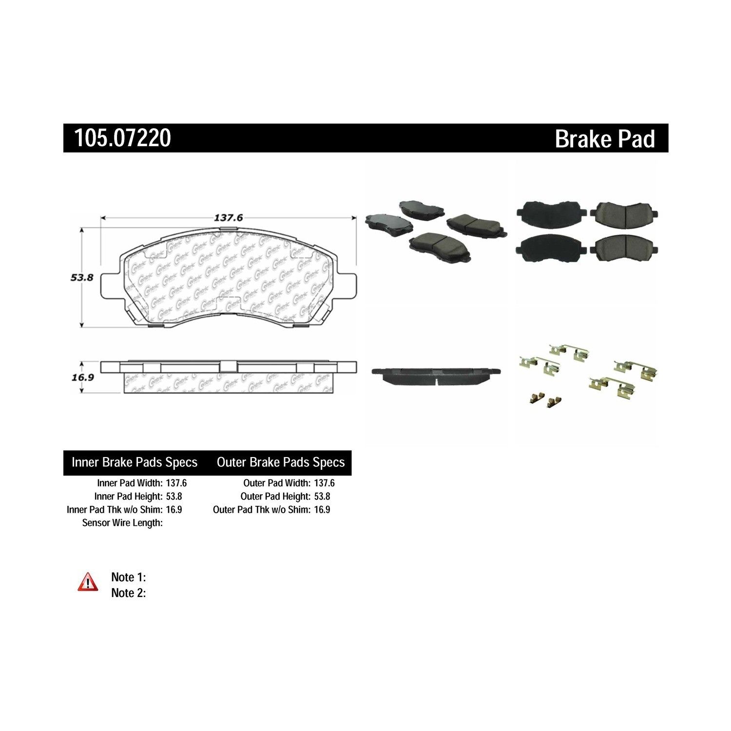 2000, 1999, 1998, 1997 Subaru Legacy Disc Brake Pad Set