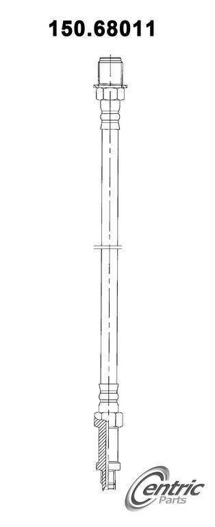1966, 1965, 1964, 1963, 1962, 1961, 1960 Chevrolet Suburban Pickup Brake Hydraulic Hose