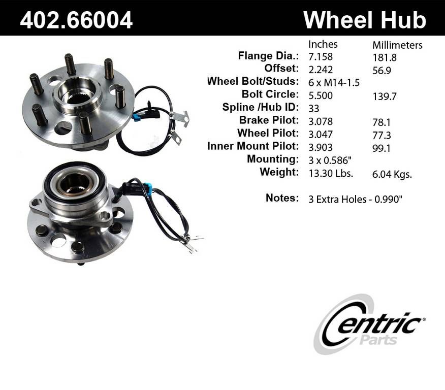 GMC Yukon Wheel Bearing and Hub Assembly Replacement (ACDelco, Centric