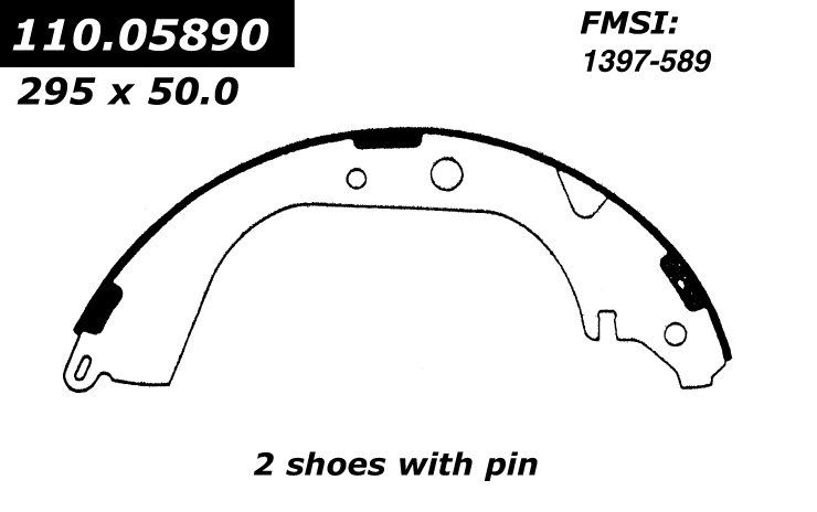 1998, 1997, 1996, 1995, 1994, 1993 Toyota T100 Drum Brake Shoe