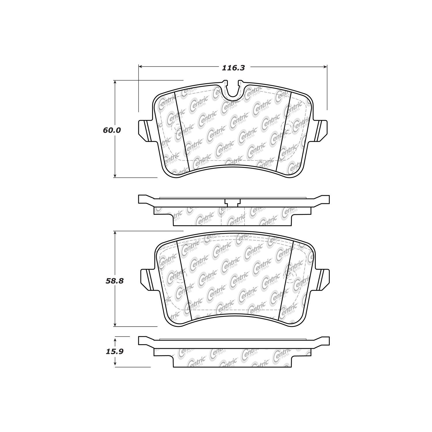 2017, 2016, 2015, 2014, 2013 Audi S7 Quattro Disc Brake Pad Set