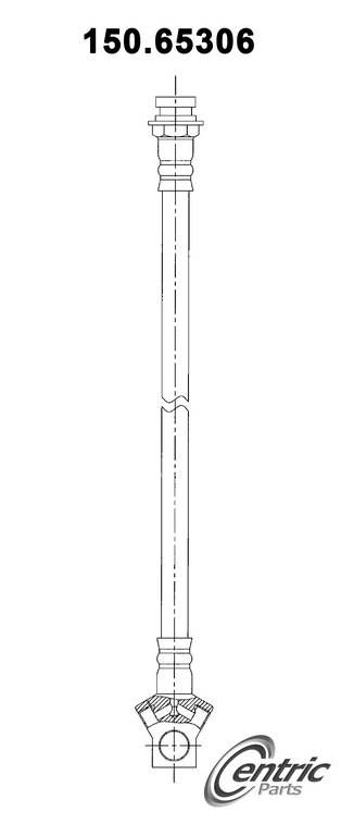 1976, 1975, 1974, 1973 Ford F-100 Brake Hydraulic Hose