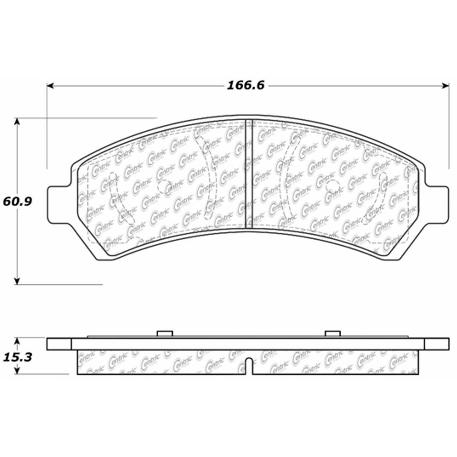 2005, 2004, 2003, 2002, 2001, 2000, 1999, 1998, 1997 GMC Jimmy Disc Brake Pad Set