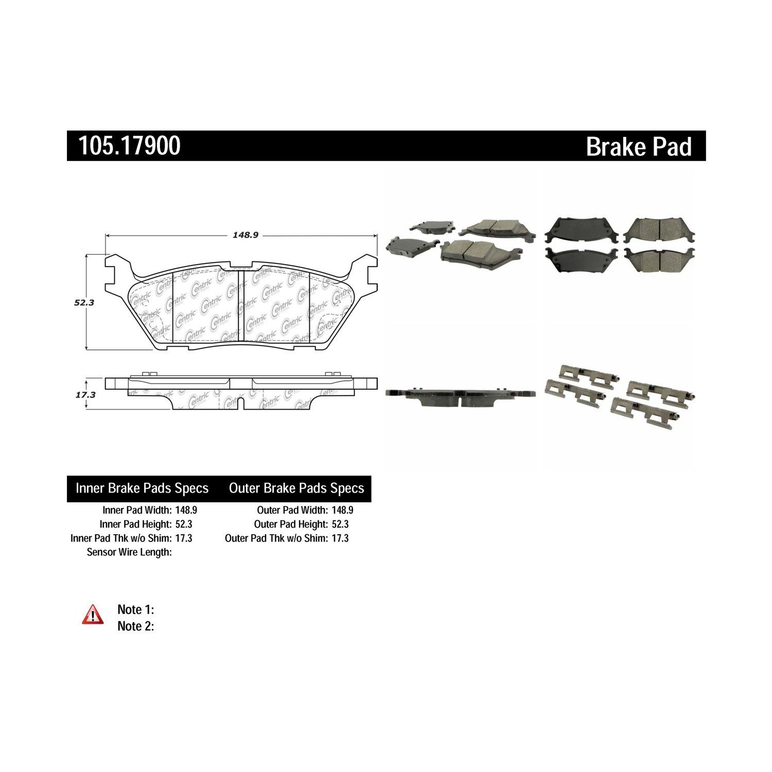 2021, 2020, 2019, 2018 Ford Expedition Disc Brake Pad Set