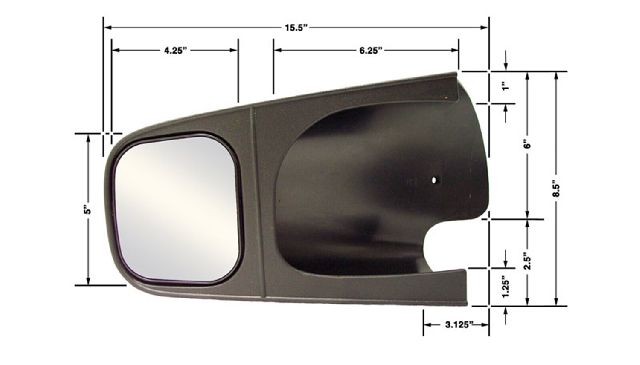 1994-2002 Dodge Ram 1500 Towing Mirror - Left (CIPA)