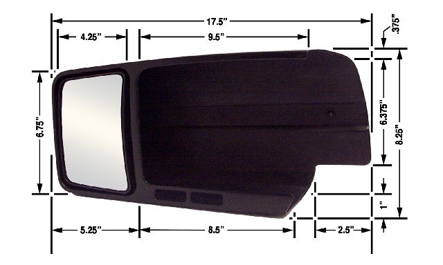 2004-2014 Ford F-150 Towing Mirror - Right (CIPA)