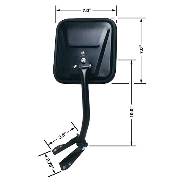 1976-1986 Jeep CJ7 Side/Door Mirror - Left (CIPA)
