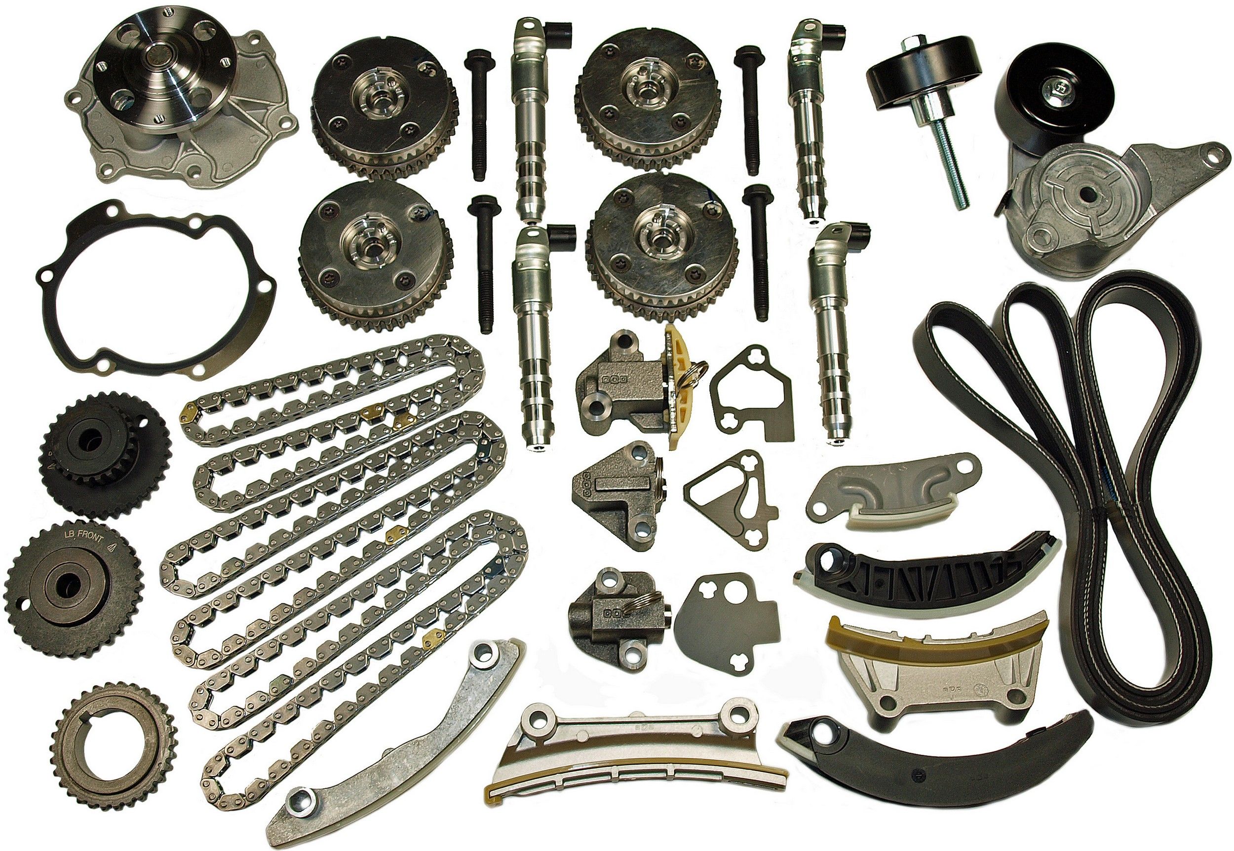 2012, 2011, 2010, 2009, 2008, 2007 GMC Acadia Engine Timing Chain and Accessory Drive Belt Kit w