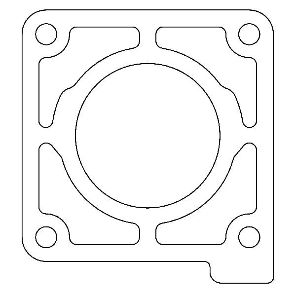 1986 Mercury Capri Fuel Injection Throttle Body Mounting Gasket (Cometic Gasket)