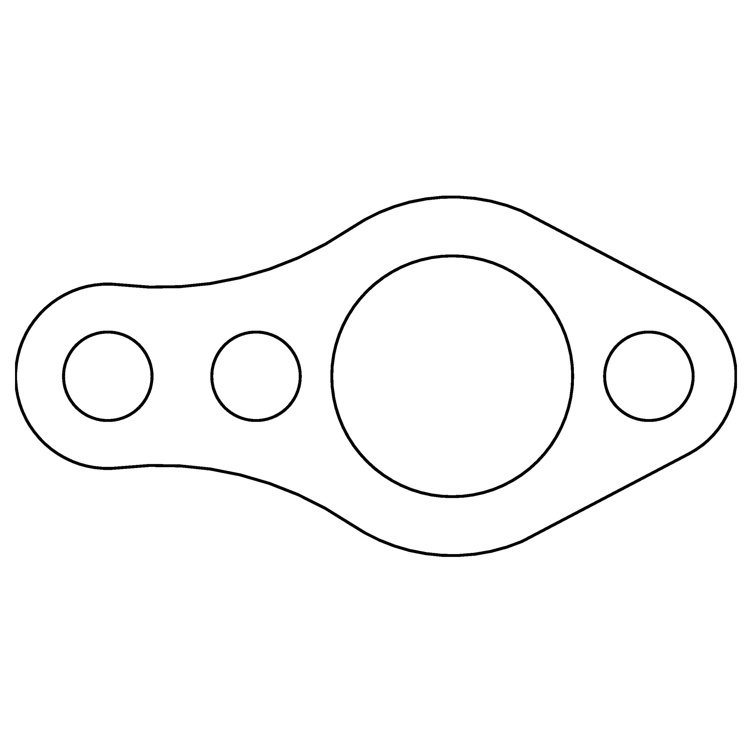 1994, 1993, 1992, 1991, 1990, 1989, 1988, 1987, 1986, 1985 Chevrolet Astro Engine Water Pump Mounting Gasket