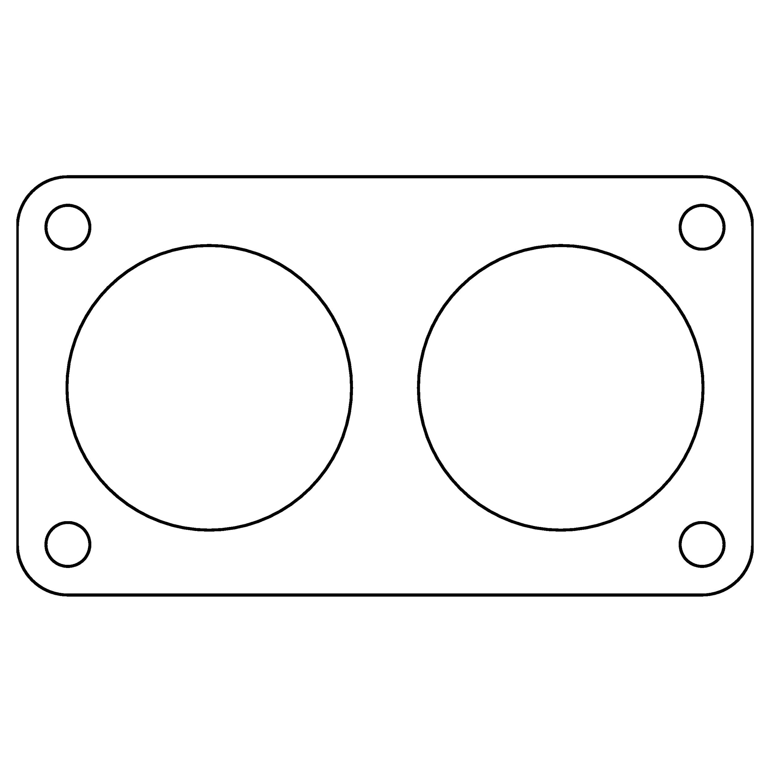 1996, 1995, 1994, 1993, 1992, 1991, 1990, 1989, 1988, 1987, 1986, 1985 Ford F-150 Fuel Injection Throttle Body Mounting Gasket