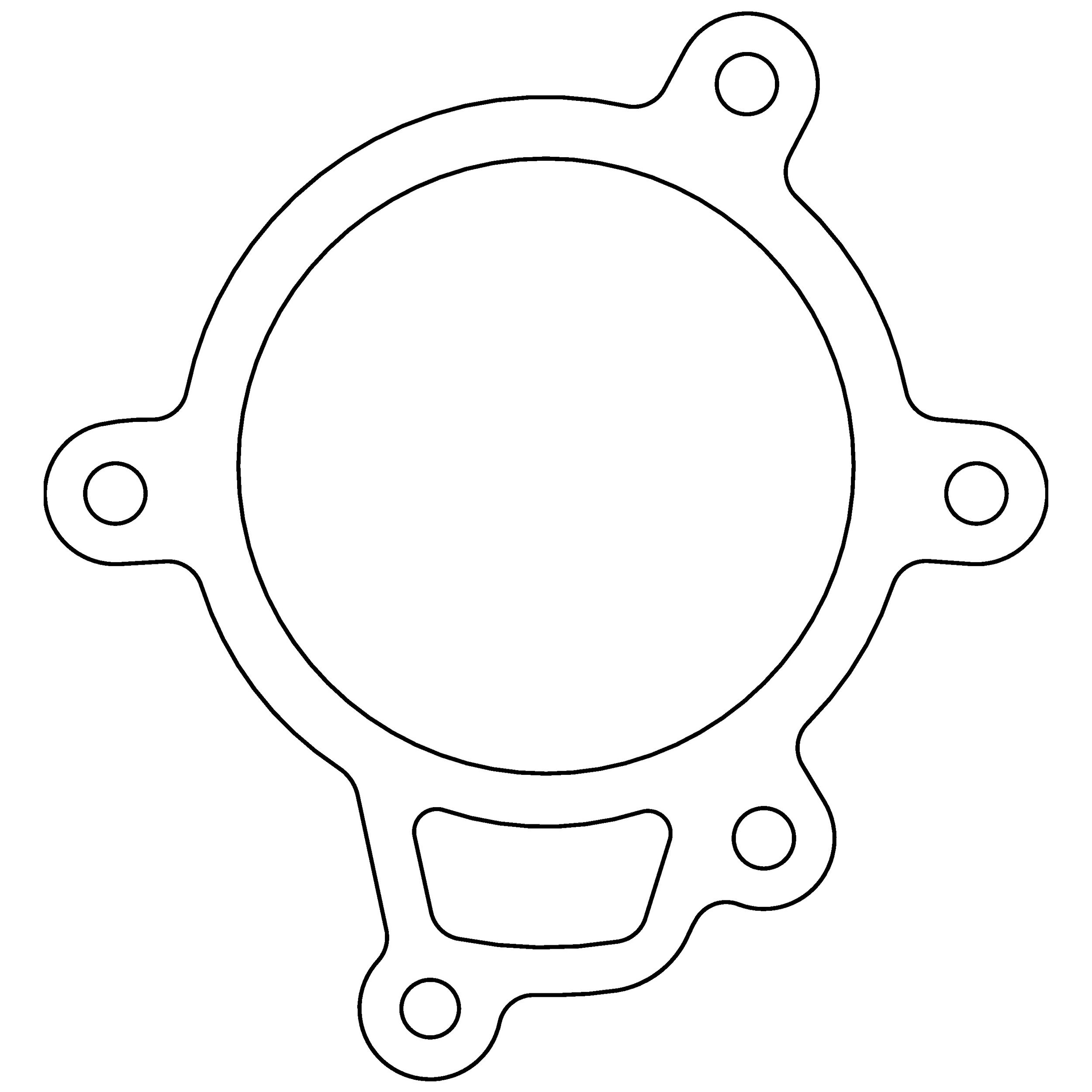 2002, 2001, 2000, 1999, 1998, 1997, 1996, 1995, 1994, 1993, 1992 Dodge Viper Engine Water Pump Gasket