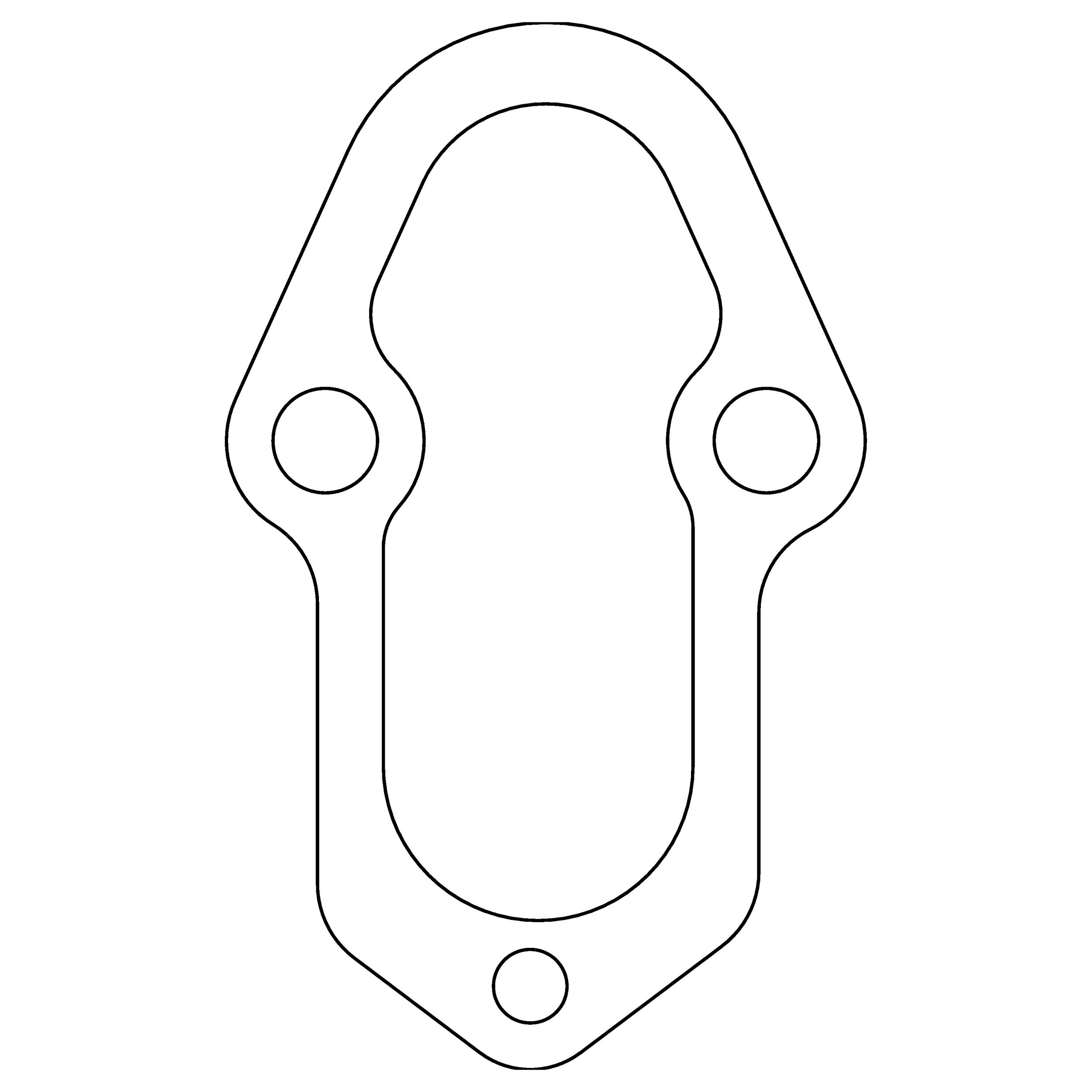 1993, 1992, 1991, 1990, 1989, 1988, 1987, 1986, 1985 Chevrolet Astro Fuel Pump Mounting Gasket