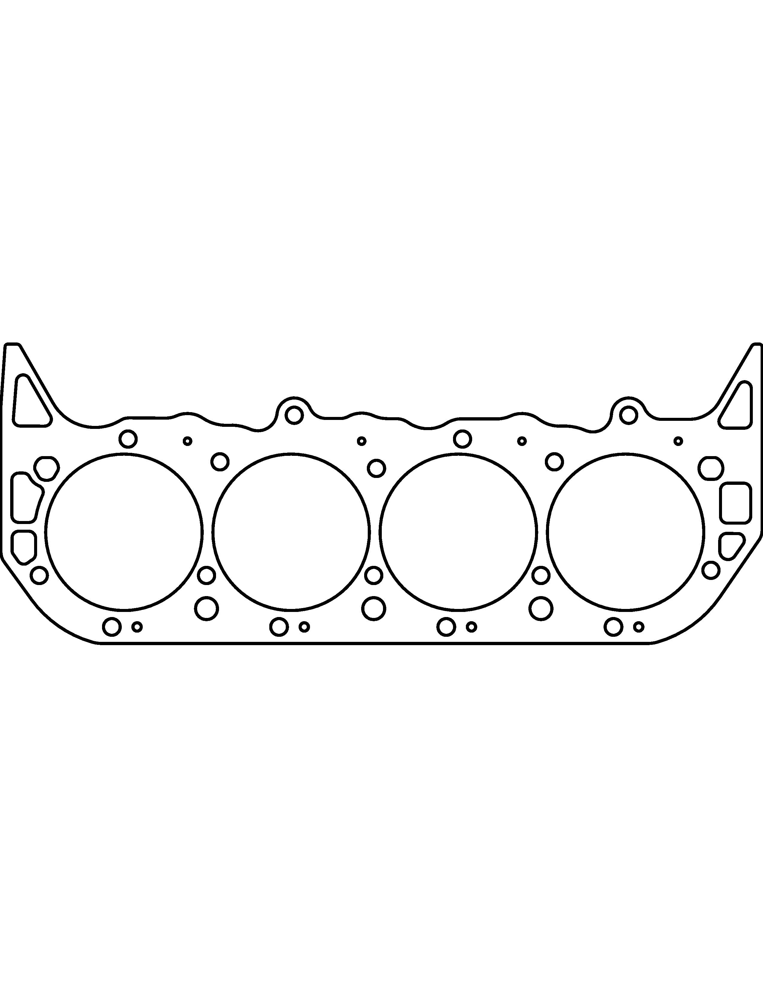 1968 Chevrolet Chevy II Air Engine Cylinder Head Gasket