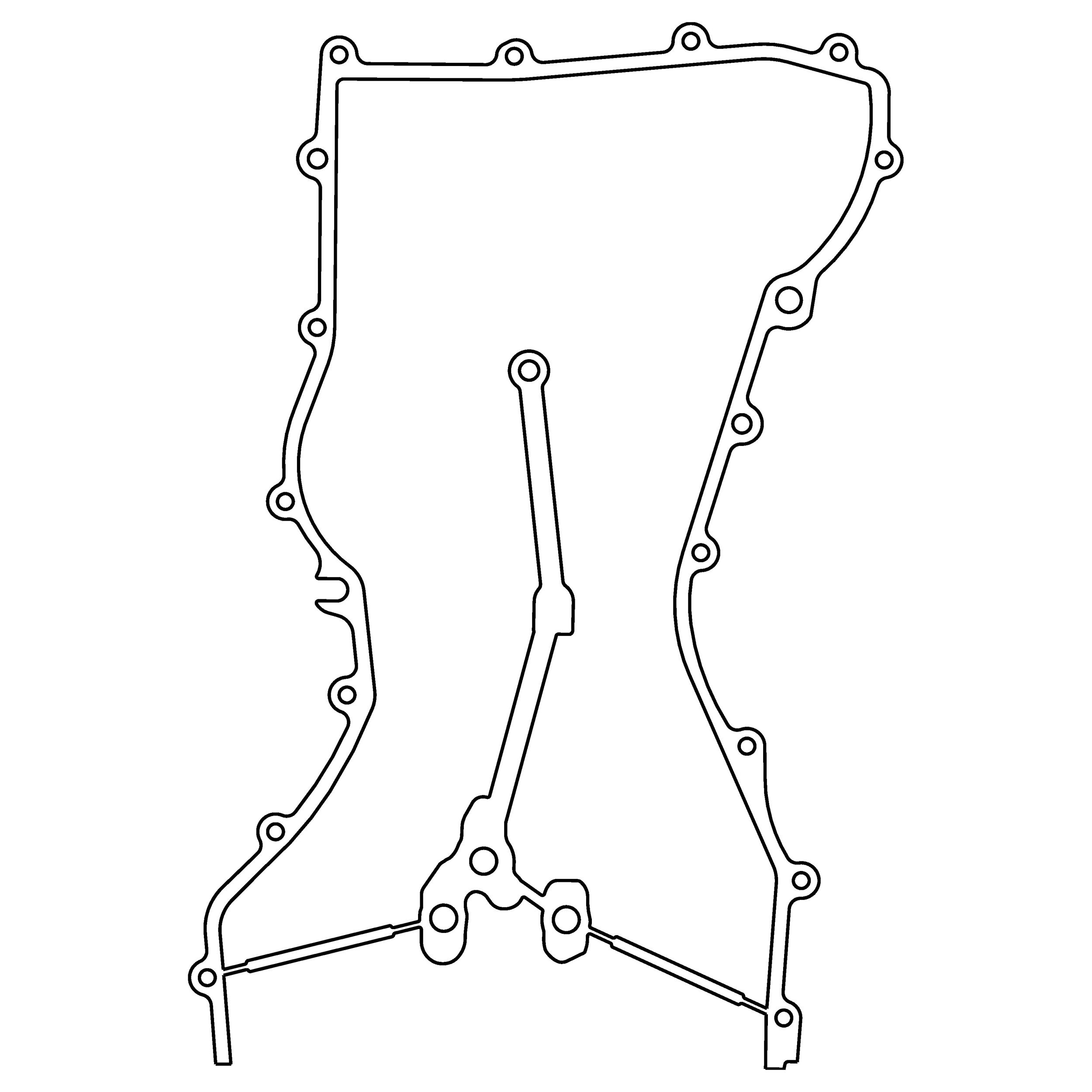 2013, 2012, 2011, 2010, 2009, 2008, 2007 Mazda 3 Engine Timing Cover Gasket