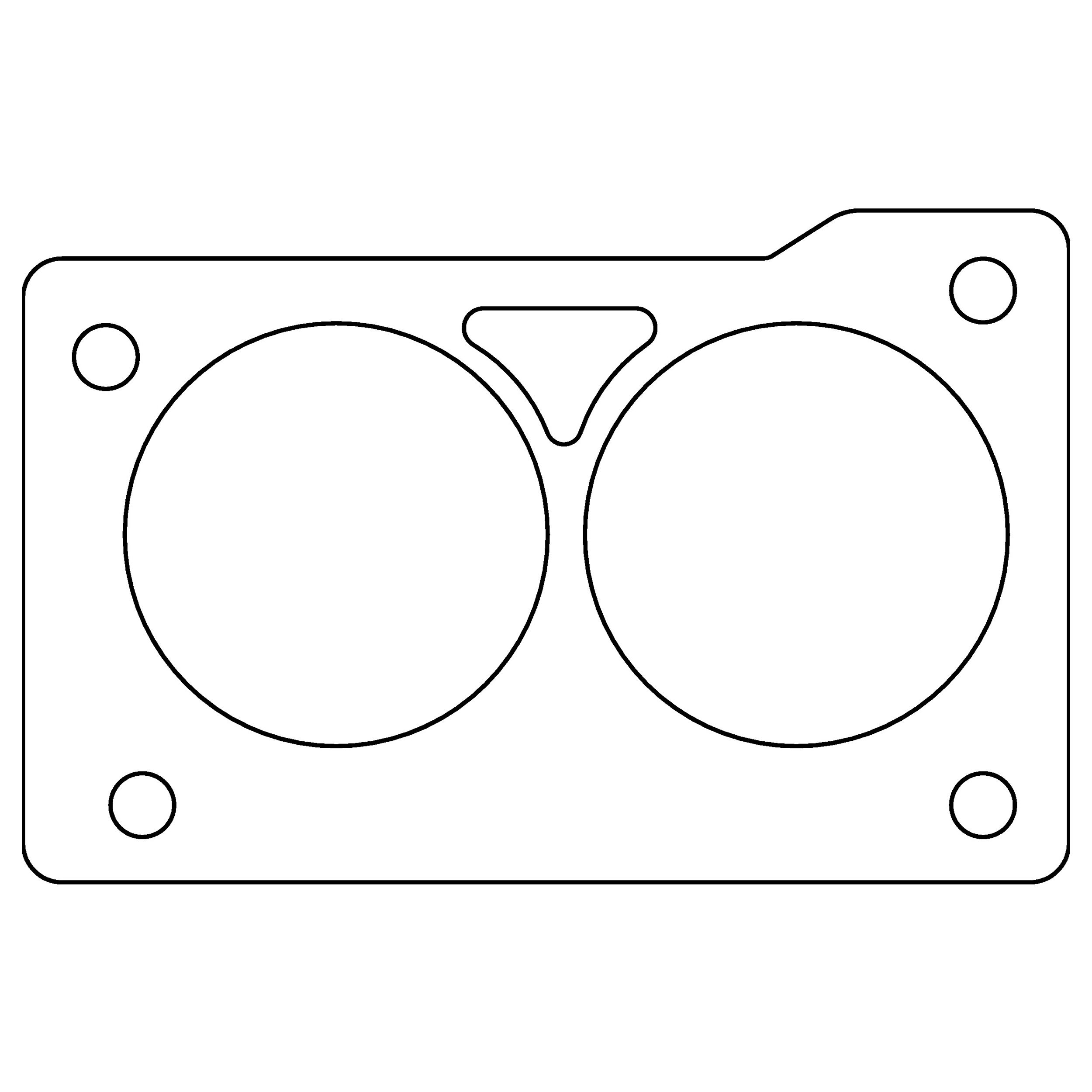 1996, 1995, 1994 Chevrolet Caprice Chassis Fuel Injection Throttle Body Mounting Gasket