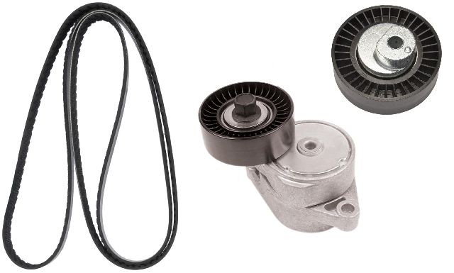 2004-2006 BMW X3 Serpentine Belt Drive Component Kit - Alternator, Water Pump and Power Steering (Continental)
