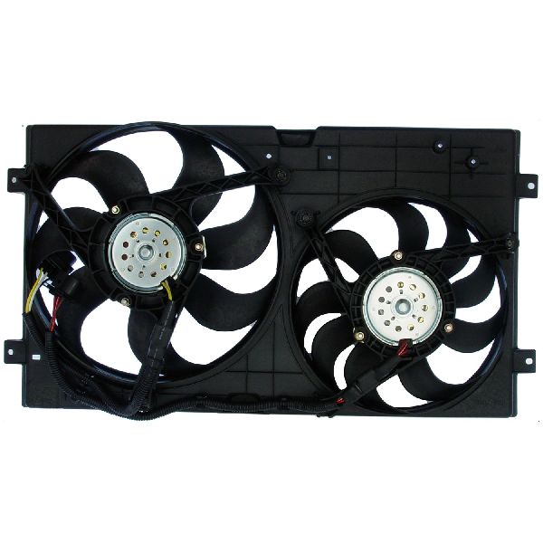 1998-2006 Volkswagen Beetle Dual Radiator and Condenser Fan Assembly (Continental)