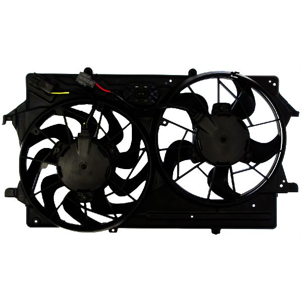 2003-2004 Ford Focus Dual Radiator and Condenser Fan Assembly (Continental)