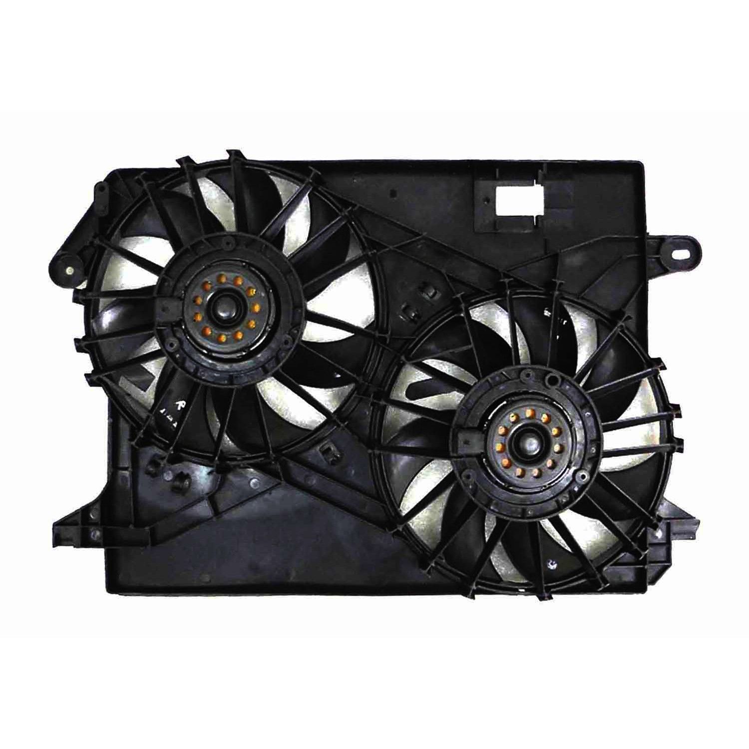 2023, 2022, 2021, 2020, 2019, 2018, 2017, 2016, 2015, 2014, 2013, 2012, 2011 Dodge Challenger Dual Radiator and Condenser Fan Assembly