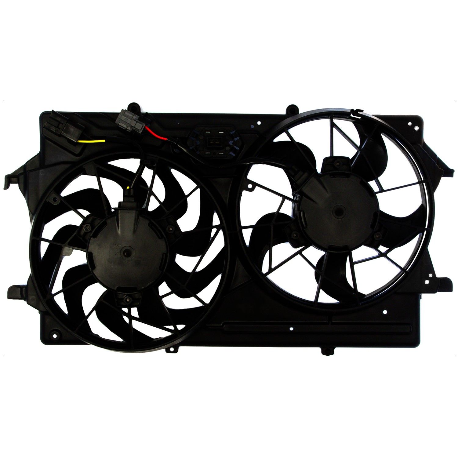 2004, 2003 Ford Focus Dual Radiator and Condenser Fan Assembly