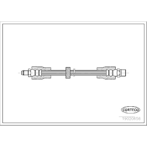 1995-1997 Audi S6 Brake Hydraulic Hose (Corteco)