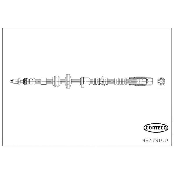 2011-2016 BMW 528i Brake Hydraulic Hose (Corteco)