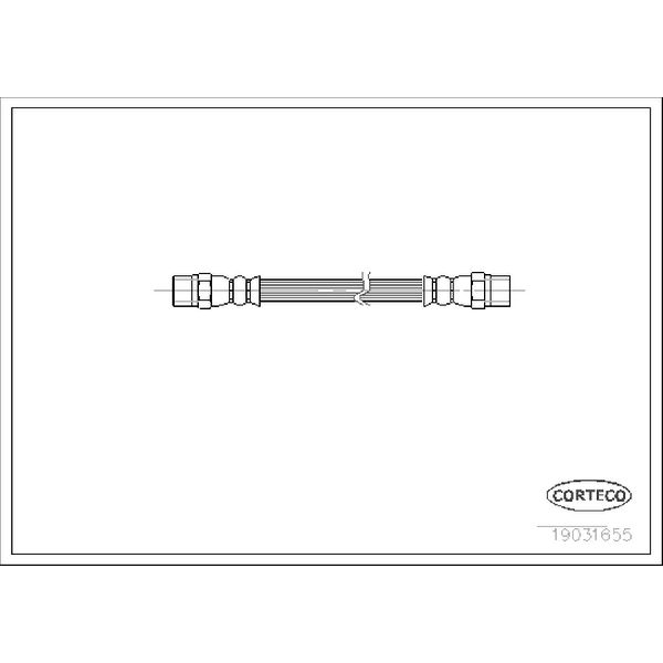 1996-2000 BMW 528i Brake Hydraulic Hose - Right (Corteco)