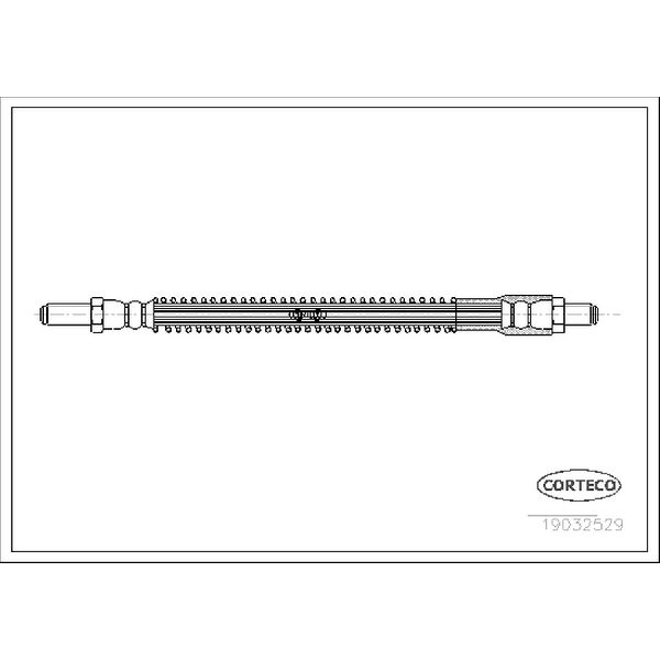 1998-2006 Jaguar XK8 Brake Hydraulic Hose -  or Front (Corteco)