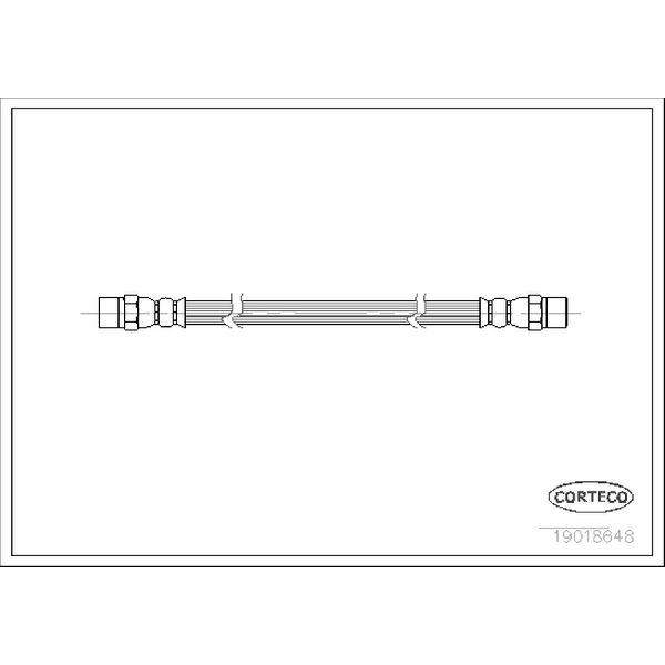 1979-1981 BMW 528i Brake Hydraulic Hose (Corteco)