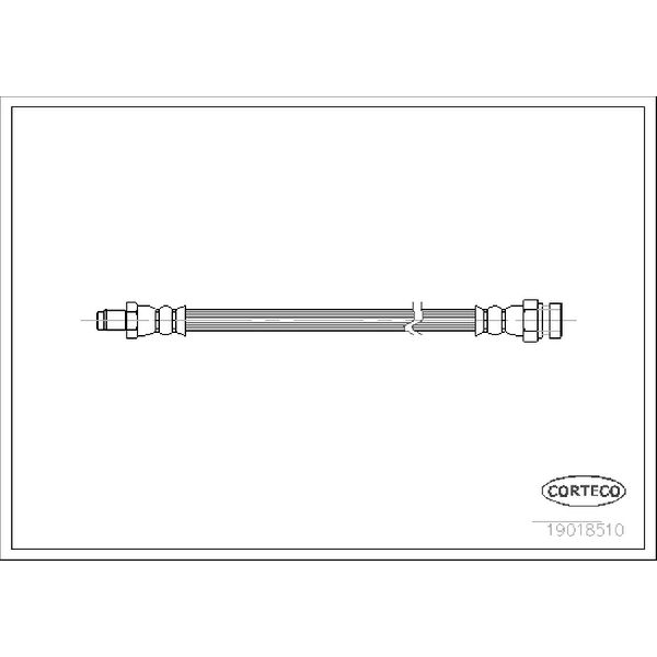 1994-1997 Mercedes-Benz SL320 Brake Hydraulic Hose (Corteco)