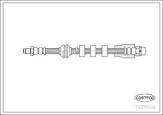 2006-2010 BMW M5 Brake Hydraulic Hose (Corteco)