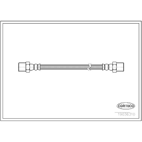 1996-2000 BMW 528i Brake Hydraulic Hose (Corteco)