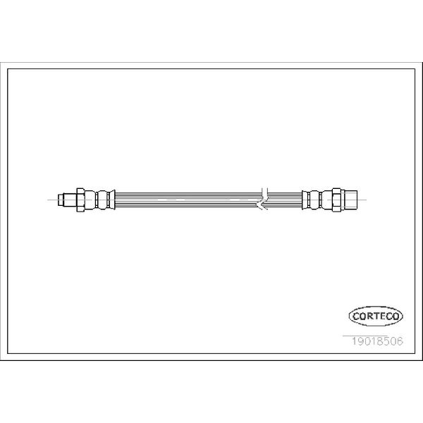 1984-1998 BMW 318i Brake Hydraulic Hose (Corteco)