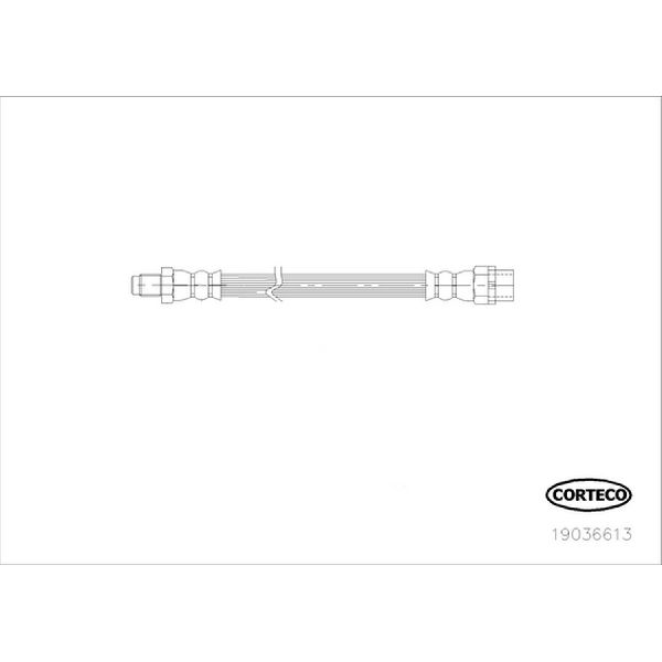 2013-2015 BMW ActiveHybrid 3 Brake Hydraulic Hose (Corteco)