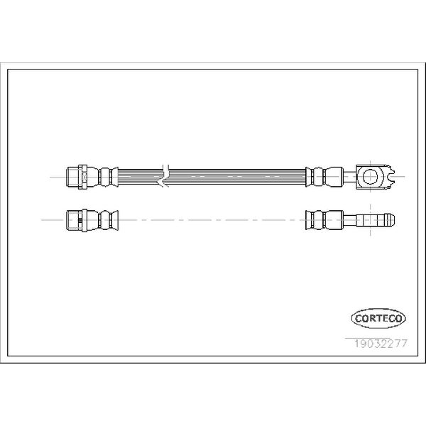 2002-2003 Audi S6 Brake Hydraulic Hose (Corteco)