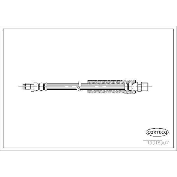 1988-1991 BMW M3 Brake Hydraulic Hose (Corteco)